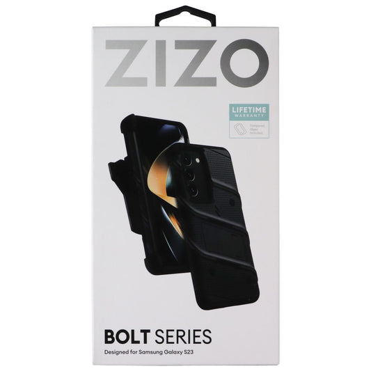 ZIZO Bolt Bundle with Case/Holster/Glass for Samsung Galaxy S23 - Black Cell Phone - Cases, Covers & Skins Zizo - Simple Cell Bulk Wholesale Pricing - USA Seller