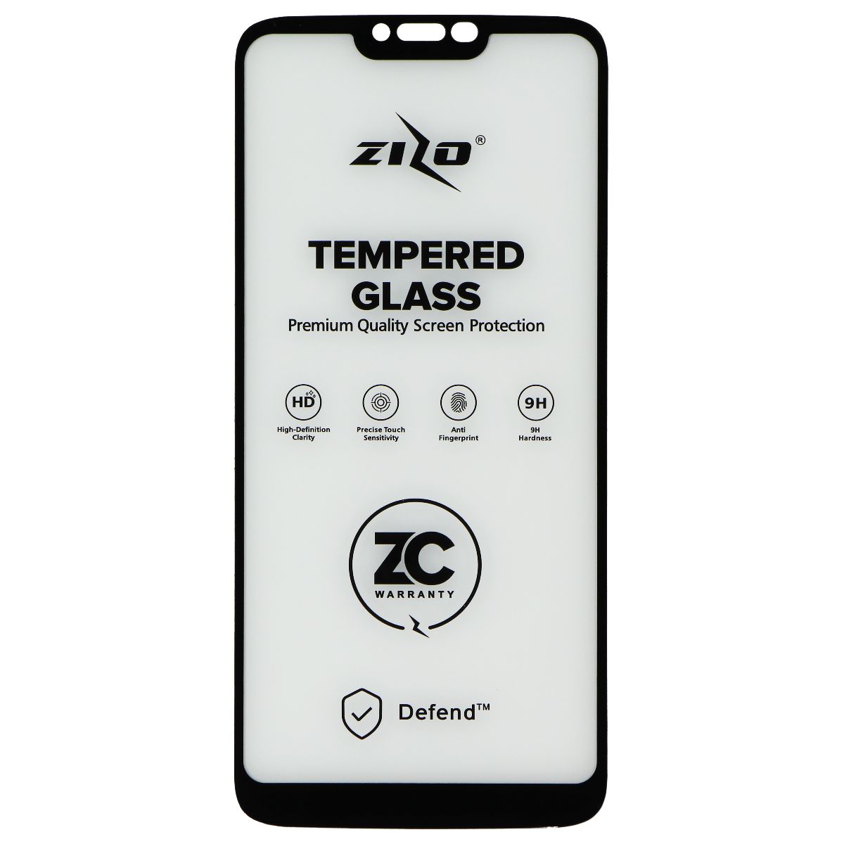 Zizo Bolt Series Case with Glass for Motorola Moto G7 Supra/Power - Red/Black