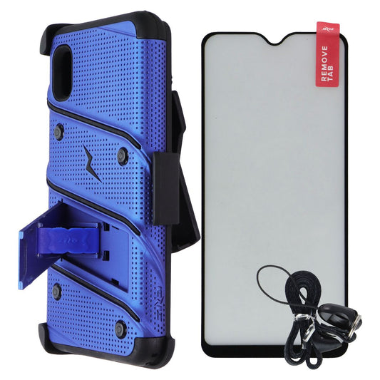 Zizo Bolt Series Case with Holster for Samsung Galaxy A10e - Blue/Black Cell Phone - Cases, Covers & Skins Zizo - Simple Cell Bulk Wholesale Pricing - USA Seller