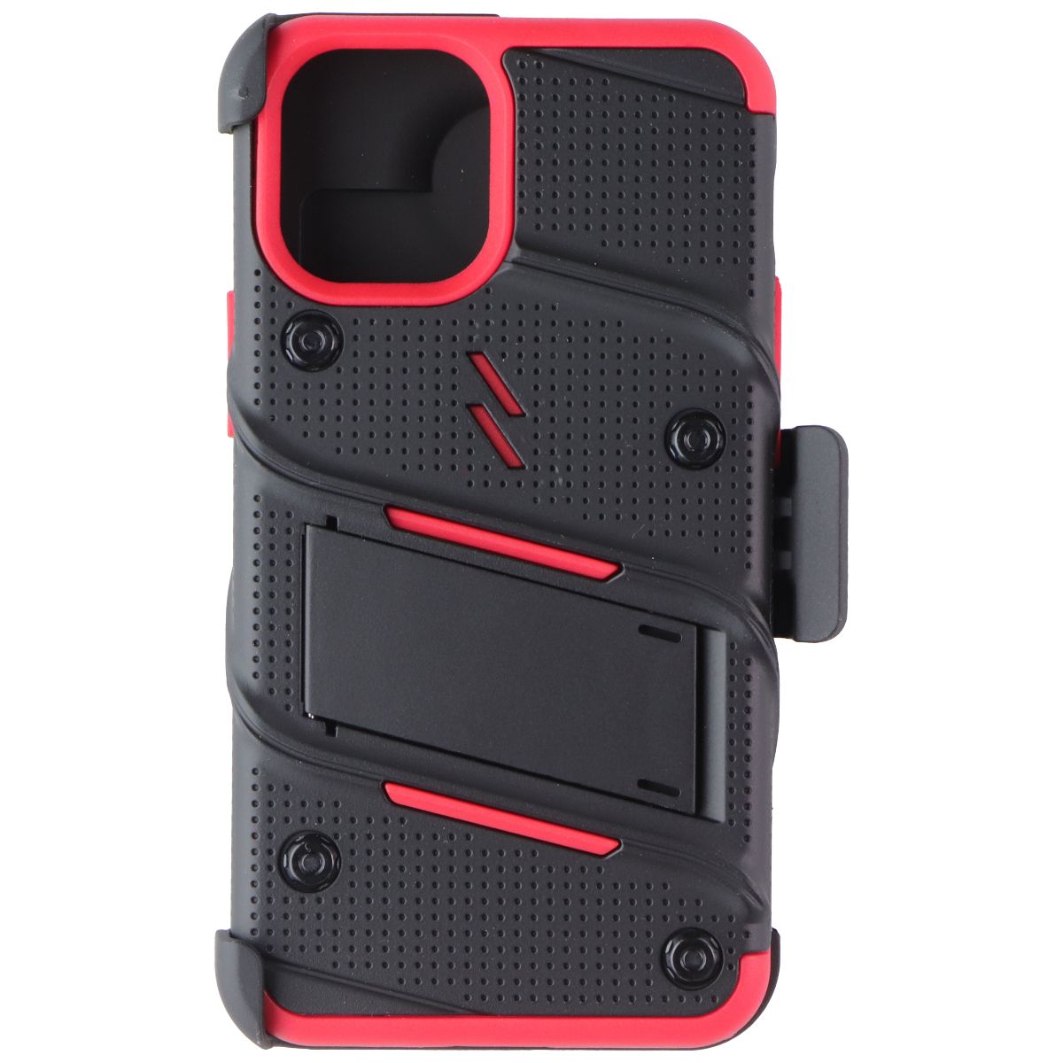 ZIZO Bolt Series Case / Holster / Glass for Apple iPhone 12 Mini - Black/Red Cell Phone - Cases, Covers & Skins Zizo - Simple Cell Bulk Wholesale Pricing - USA Seller