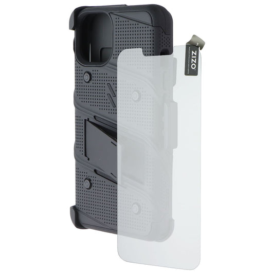 ZIZO Bolt Bundle with Case/Holster/Tempered Glass for Apple iPhone 13 - Black Cell Phone - Cases, Covers & Skins Zizo - Simple Cell Bulk Wholesale Pricing - USA Seller