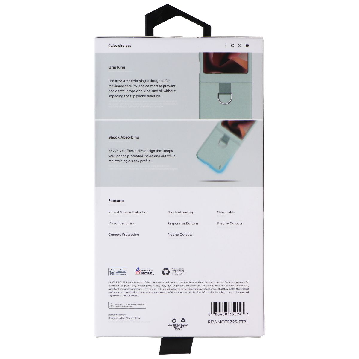 ZIZO Revolve Series Case for Motorola Razr (2025) - Pastel Blue