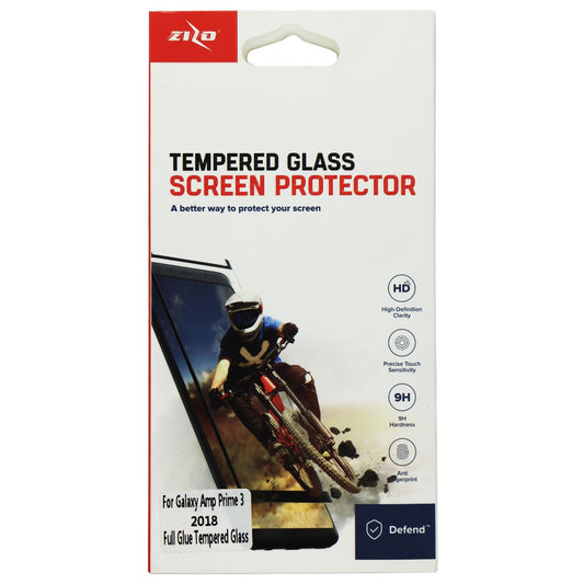 Zizo Tempered Glass Screen Protector for Galaxy Amp Prime 3 - Clear Cell Phone - Screen Protectors Zizo    - Simple Cell Bulk Wholesale Pricing - USA Seller