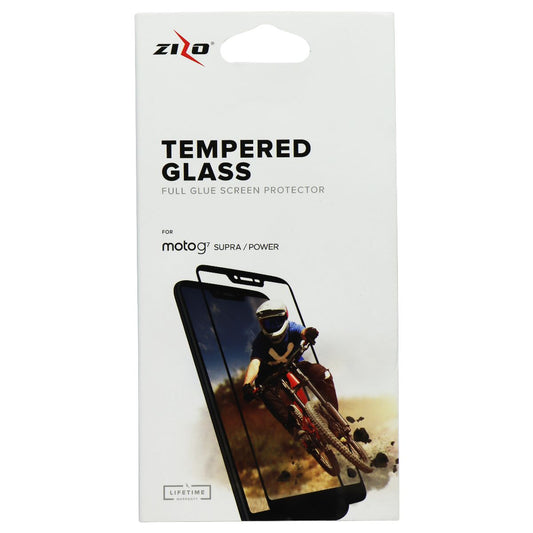 Zizo Tempered Glass Screen Protector for Motorola Moto G7 Supra / Power - Clear Cell Phone - Screen Protectors Zizo    - Simple Cell Bulk Wholesale Pricing - USA Seller