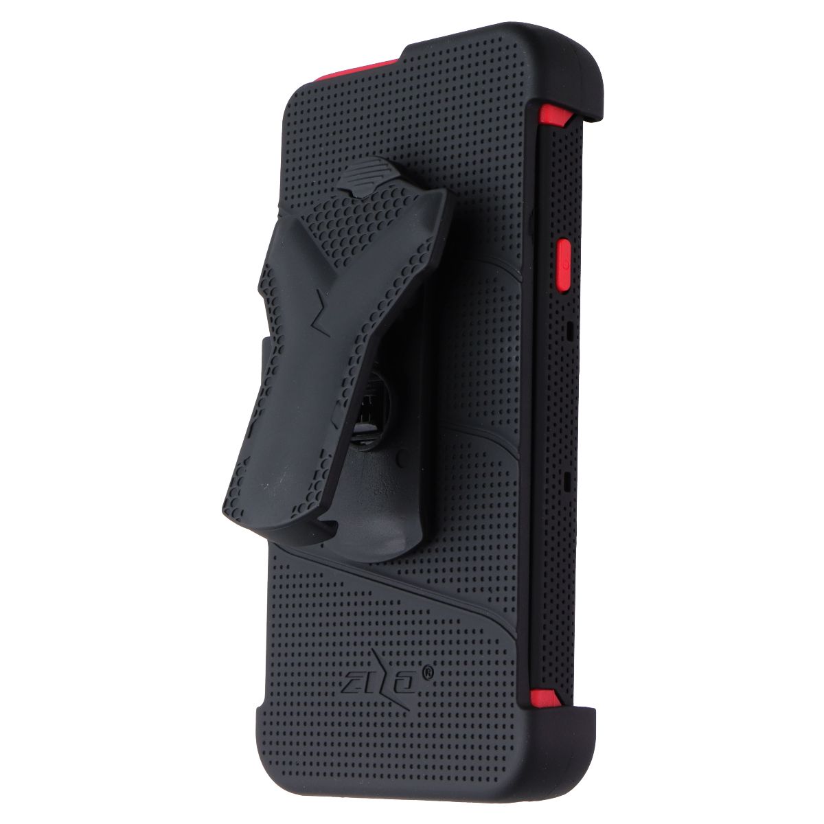Zizo Bolt Series Case / Glass / Holster for LG Harmony 3/K40/Solo - Black/Red