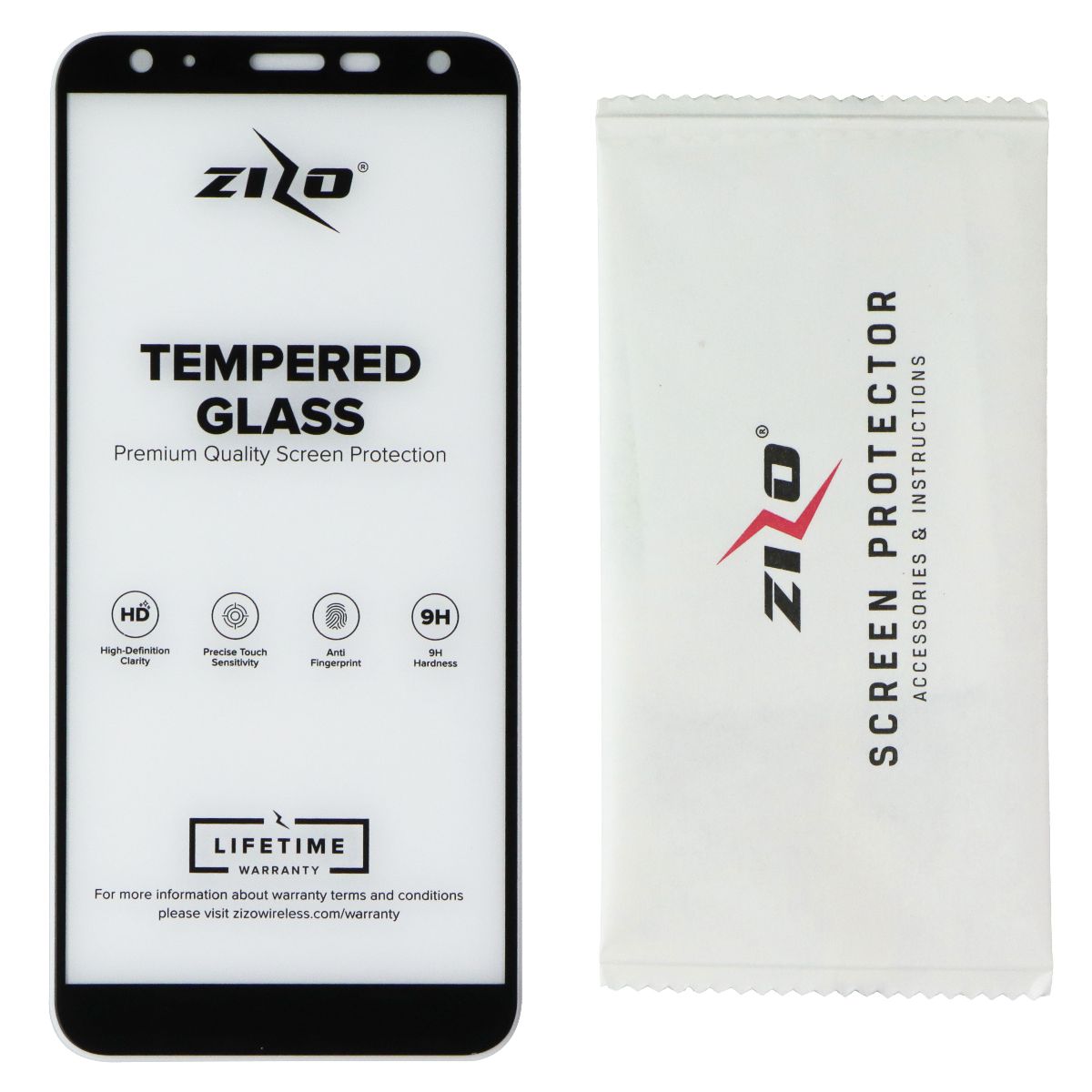 Zizo Bolt Series Case / Glass / Holster for LG Harmony 3/K40/Solo - Black/Red