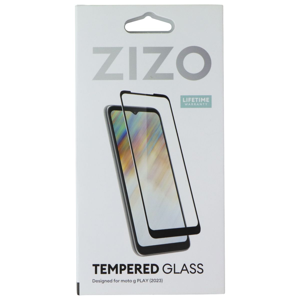 ZIZO Tempered Glass for Motorola Moto G PLAY (2023) - Black Cell Phone - Screen Protectors Zizo - Simple Cell Bulk Wholesale Pricing - USA Seller