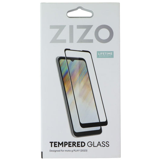 ZIZO Tempered Glass for Motorola Moto G PLAY (2023) - Black Cell Phone - Screen Protectors Zizo - Simple Cell Bulk Wholesale Pricing - USA Seller