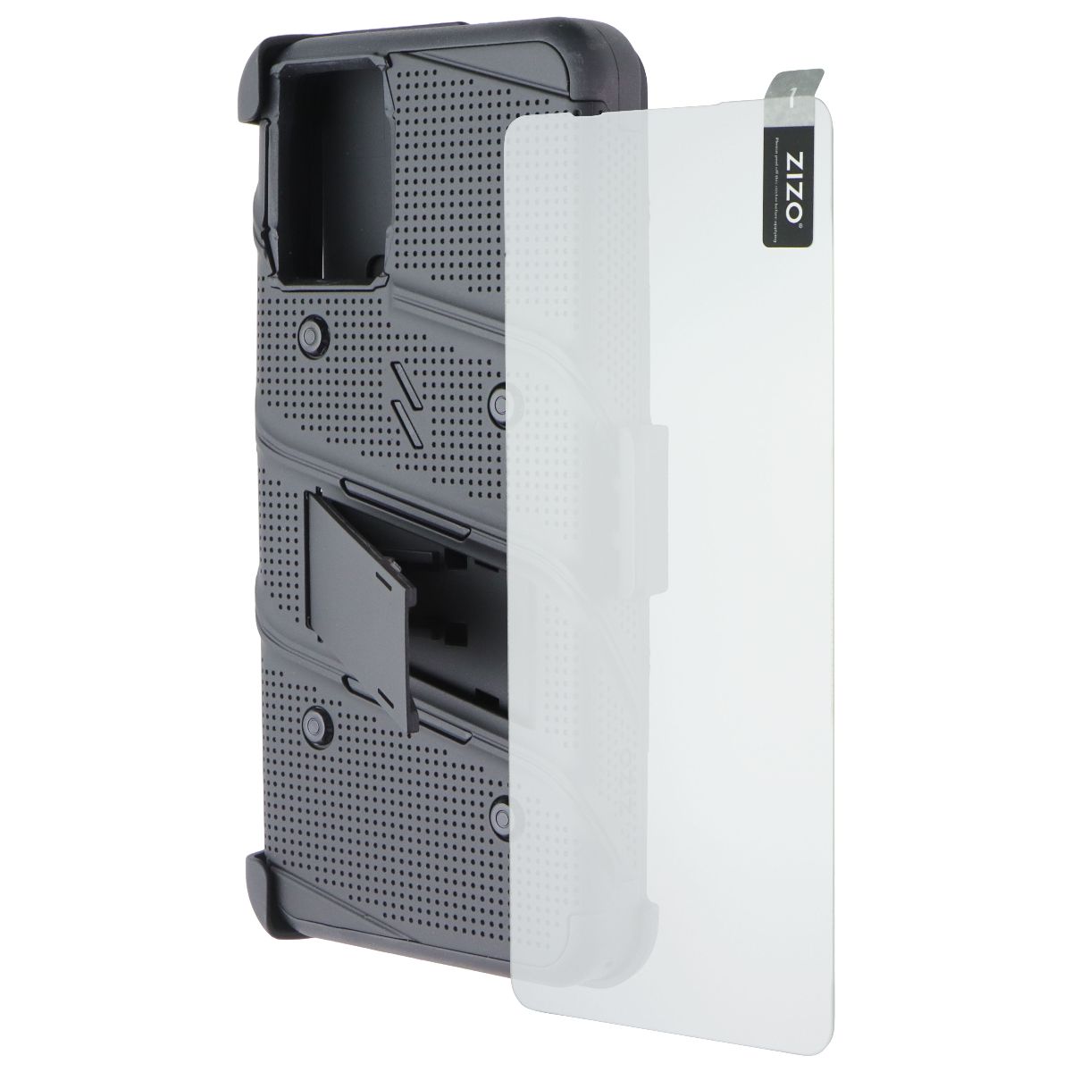 ZIZO BOLT Bundle with Case/Holster/Tempered Glass for moto g 5G (2024) - Black Cell Phone - Cases, Covers & Skins Zizo - Simple Cell Bulk Wholesale Pricing - USA Seller