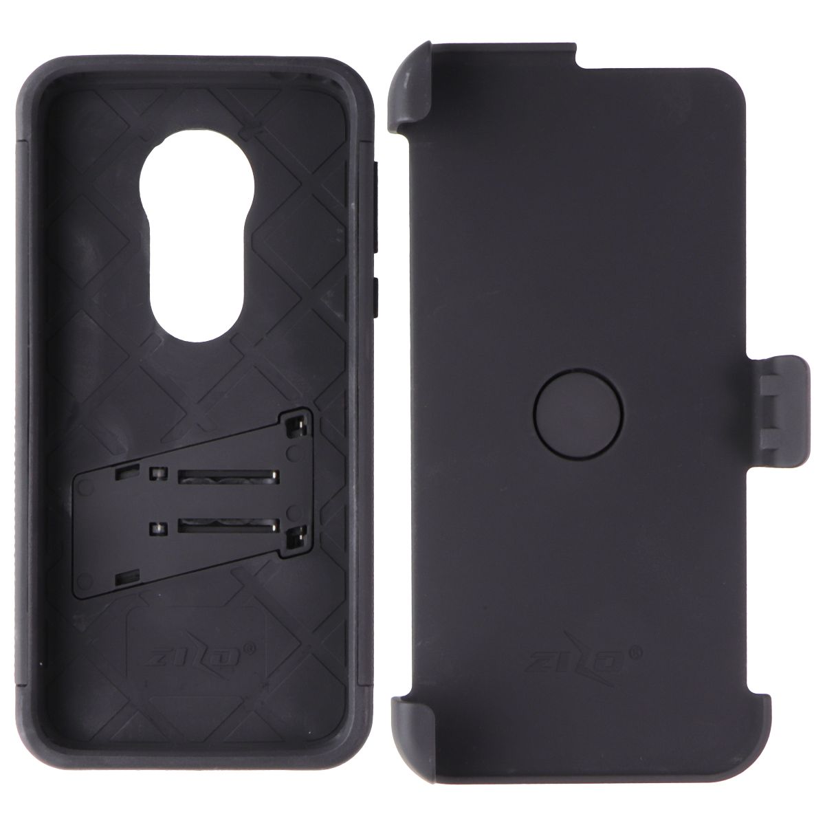 Zizo Bolt Series Case & Holster with Tempered Glass for Moto G7 Power - Black Cell Phone - Cases, Covers & Skins Zizo - Simple Cell Bulk Wholesale Pricing - USA Seller
