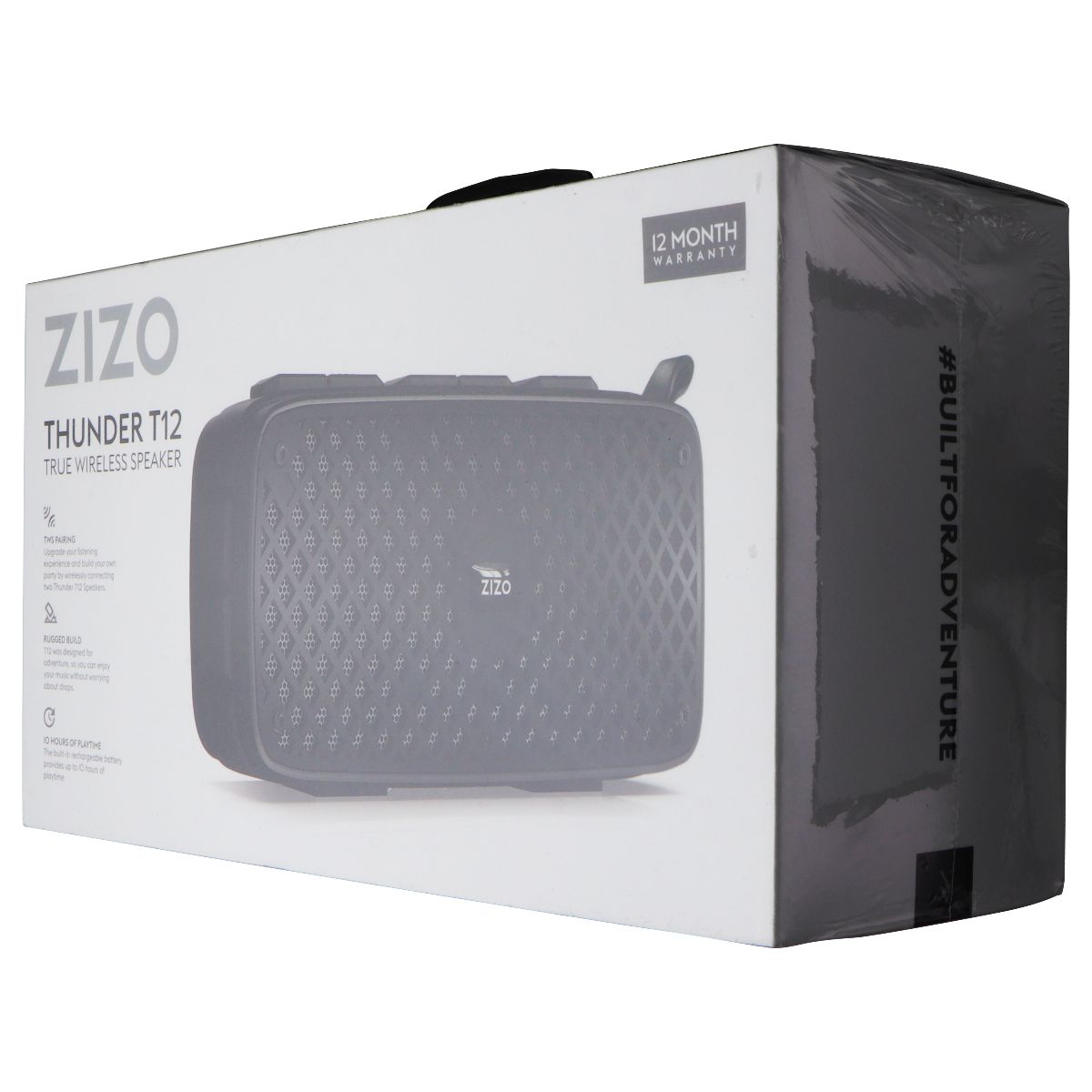 ZIZO Thunder T12 Wireless Bluetooth Speaker - Black Home Multimedia - Home Speakers & Subwoofers Zizo    - Simple Cell Bulk Wholesale Pricing - USA Seller