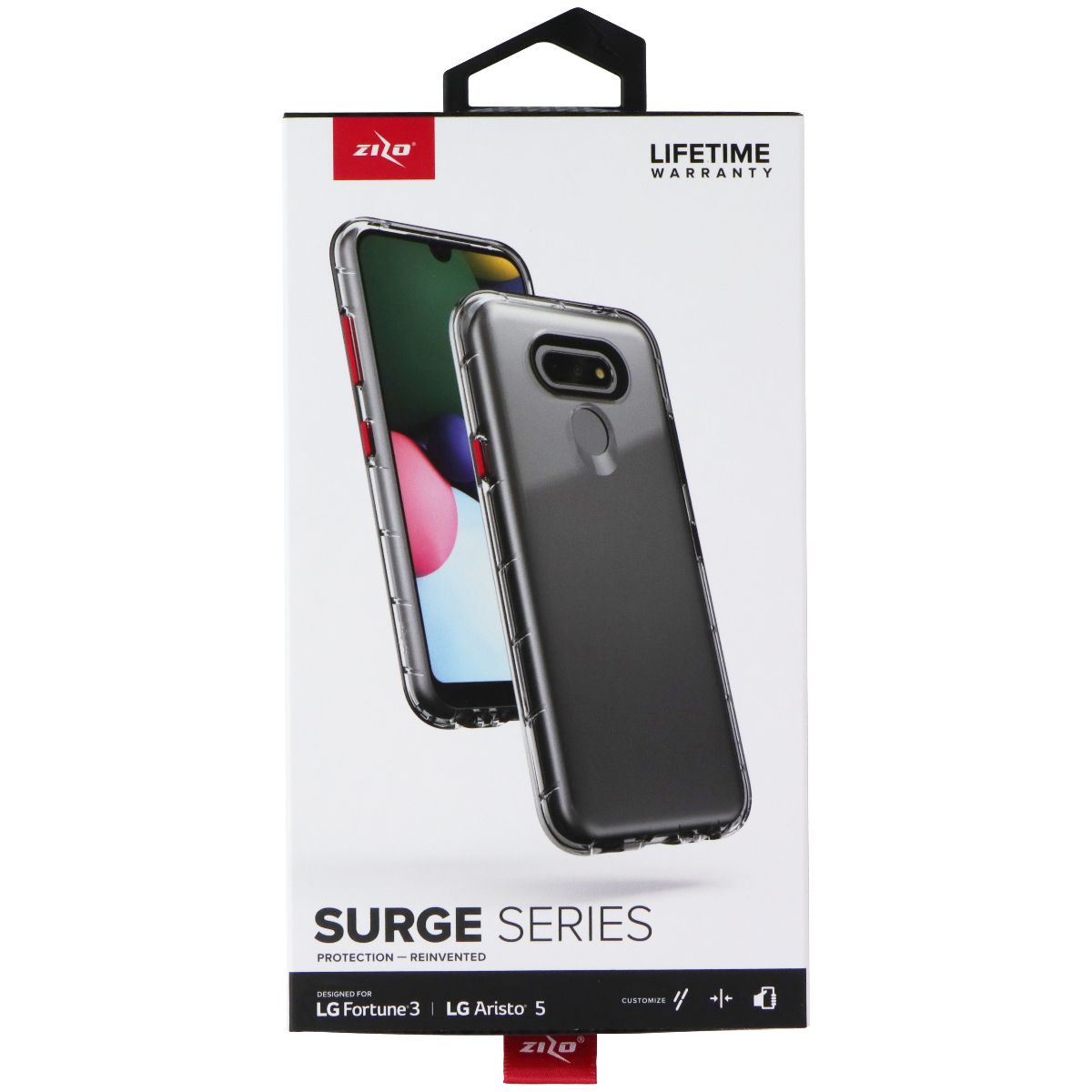 Zizo Surge Series Case for LG Fortune 3 / LG Aristo 5 - Clear Cell Phone - Cases, Covers & Skins Zizo - Simple Cell Bulk Wholesale Pricing - USA Seller