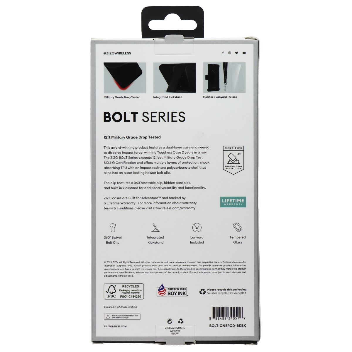 Zizo BOLT Series Rugged Case and Holster for OnePlus Nord N30 5G - Black Cell Phone - Cases, Covers & Skins Zizo    - Simple Cell Bulk Wholesale Pricing - USA Seller