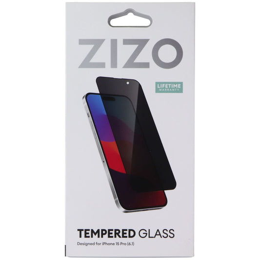 ZIZO Tempered Glass Screen Protector for Apple iPhone 15 Pro - Privacy Cell Phone - Screen Protectors Zizo - Simple Cell Bulk Wholesale Pricing - USA Seller