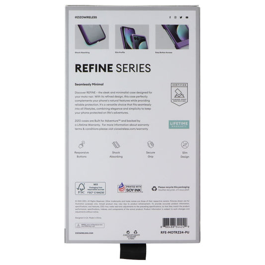 ZIZO Refine Series Case for Motorola Moto Razr (2024) - Purple Cell Phone - Cases, Covers & Skins Zizo - Simple Cell Bulk Wholesale Pricing - USA Seller