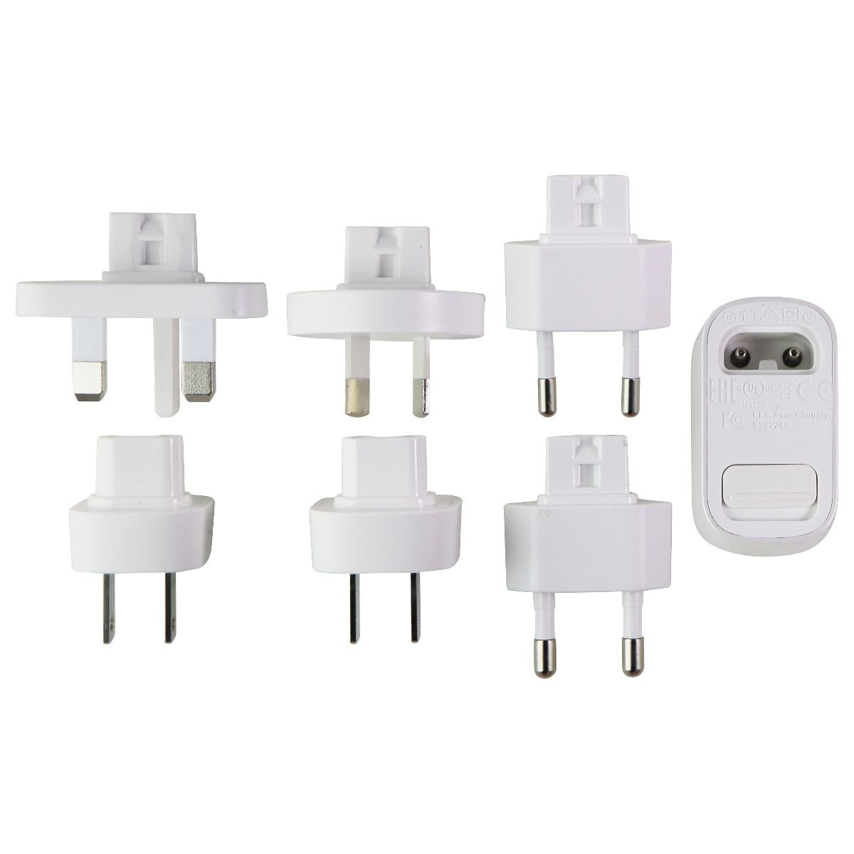 Belkin (12W/2.4A) Global Travel Kit Single USB Wall Charger (6 Adapters) - White Cell Phone - Chargers & Cradles Belkin - Simple Cell Bulk Wholesale Pricing - USA Seller