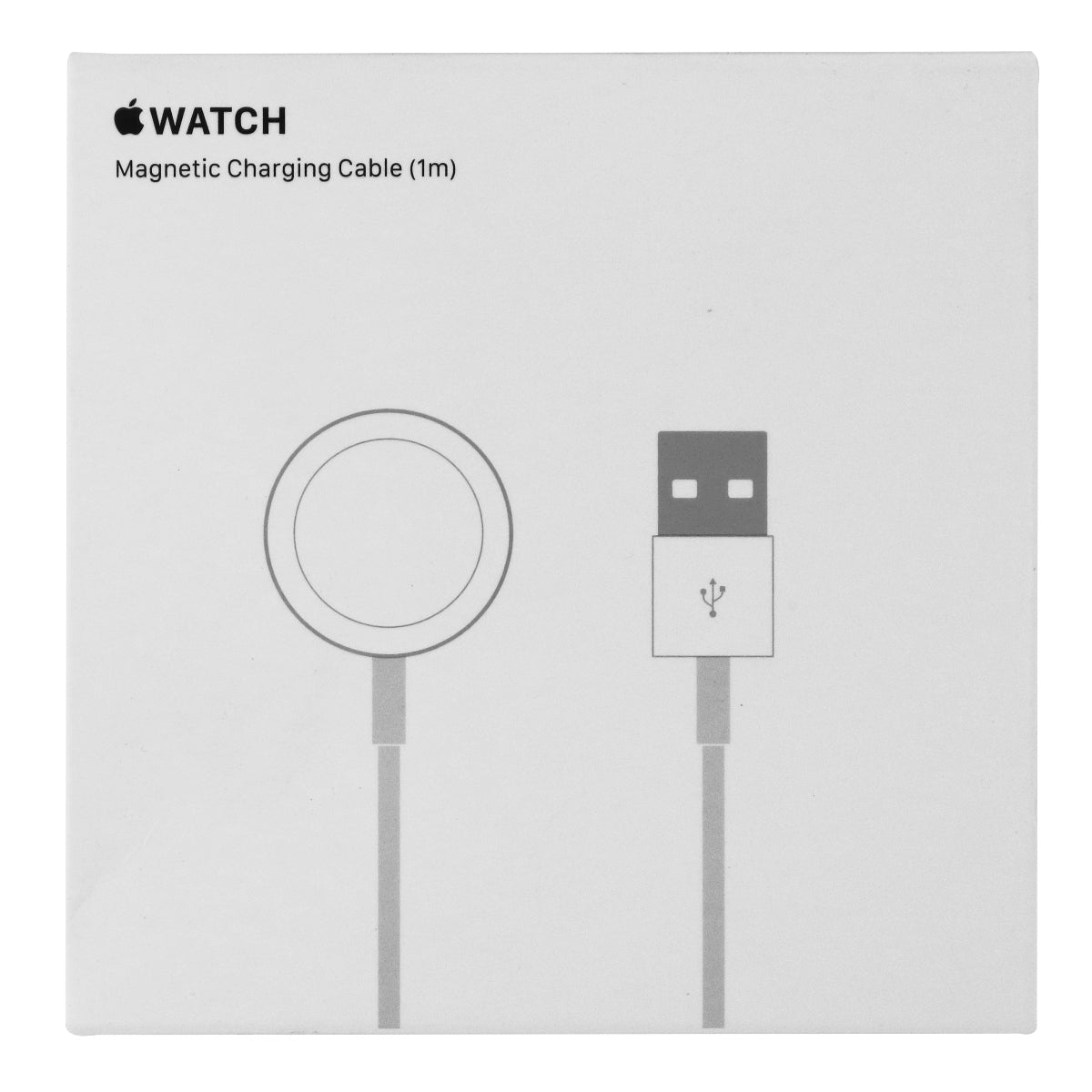 Apple Watch Magnetic 1M Charging Cable A1570 MKLG2AM/A White Retail Box Smart Watch Accessories - Chargers & Docking Stations Apple - Simple Cell Bulk Wholesale Pricing - USA Seller