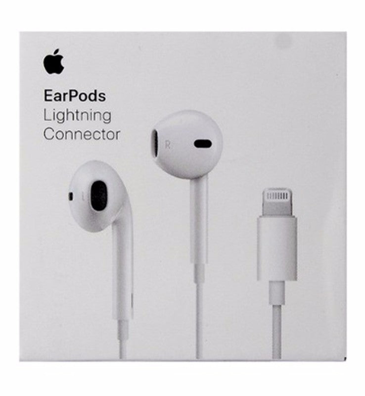 Apple Lightning 8-Pin EarPods with In-Line Mic/Remote - White MMTN2AM/A / A1748 Portable Audio - Headphones Apple    - Simple Cell Bulk Wholesale Pricing - USA Seller