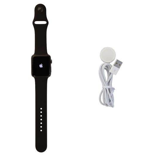 Apple Watch Sport (A1554) with Black Band Space Gray 42mm Aluminum Smartwatch Smart Watches Apple - Simple Cell Bulk Wholesale Pricing - USA Seller