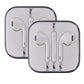 APPLE iPhone 5 6 Plus EarPods Earphones with Remote and Mic *Pack of 2* Cell Phone - Headsets Apple - Simple Cell Bulk Wholesale Pricing - USA Seller