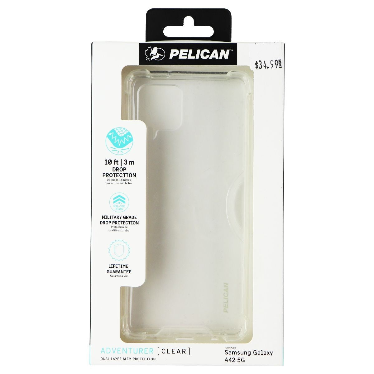 Pelican - Adventurer Series - Case for Samsung Galaxy A42 (5G) - Clear Cell Phone - Cases, Covers & Skins Case-Mate - Simple Cell Bulk Wholesale Pricing - USA Seller