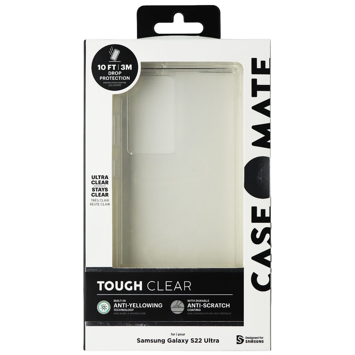 Case-Mate Tough Series Case for Samsung Galaxy S22 Ultra 6.8 Inch - Tough Clear Cell Phone - Cases, Covers & Skins Case-Mate    - Simple Cell Bulk Wholesale Pricing - USA Seller