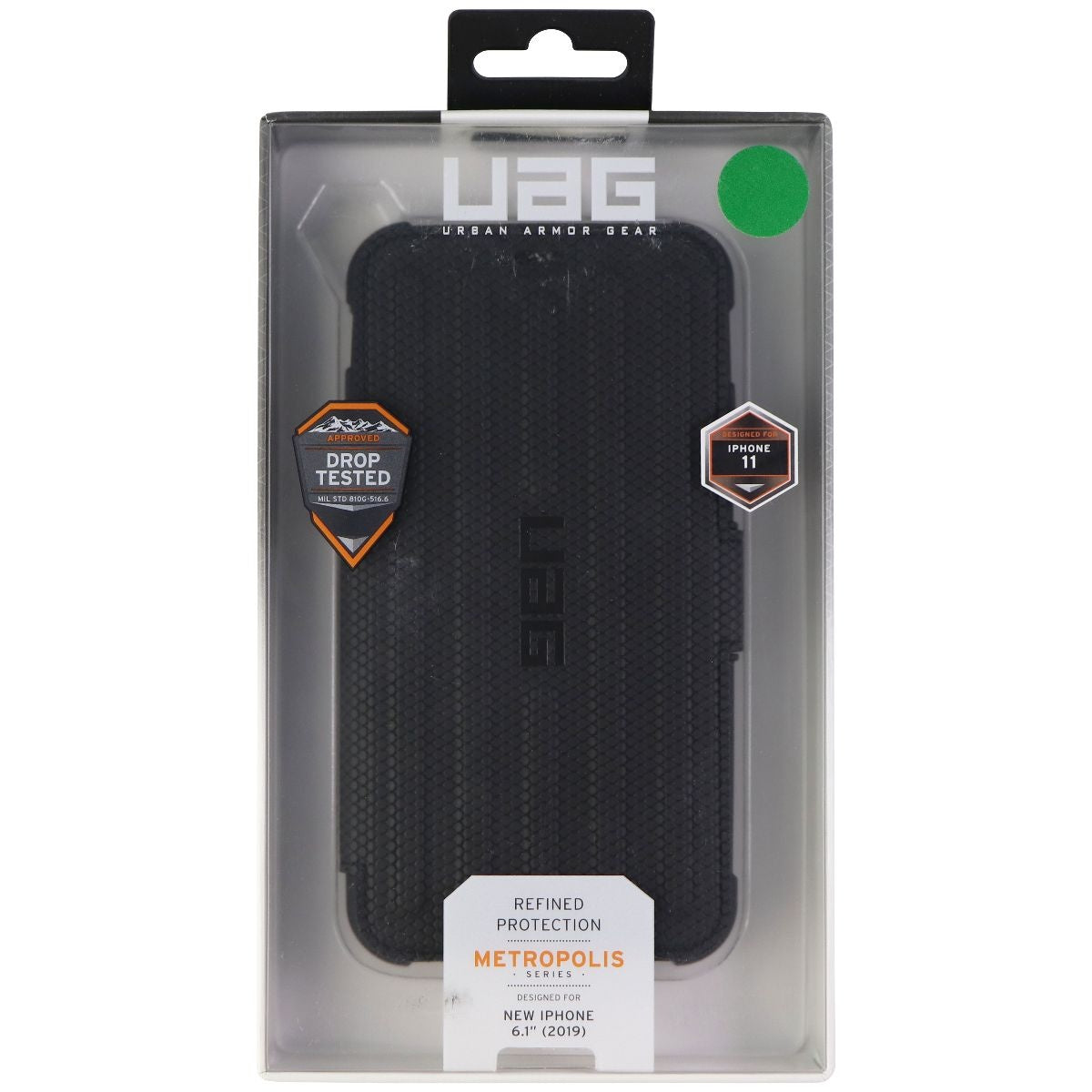Urban Armor Gear Metropolis Series Folio Case for Apple iPhone 11 - Black Cell Phone - Cases, Covers & Skins Urban Armor Gear - Simple Cell Bulk Wholesale Pricing - USA Seller