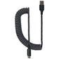 Ventev ChargeSync 14-inch Helix Cloth Covered USB-C to USB Braided Cable - Gray