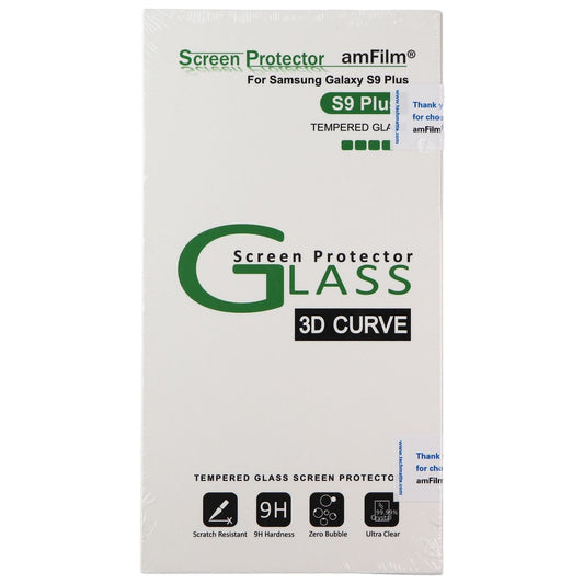 amFilm (S9P-GLS-BLKV2-STK) for Samsung Galaxy S9+ Plus - Black Cell Phone - Screen Protectors amFilm - Simple Cell Bulk Wholesale Pricing - USA Seller