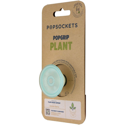 PopSockets PopGrip Stand & Grip w/ Swappable Top - PopGrip Plant Light Jade Cell Phone - Mounts & Holders PopSockets - Simple Cell Bulk Wholesale Pricing - USA Seller