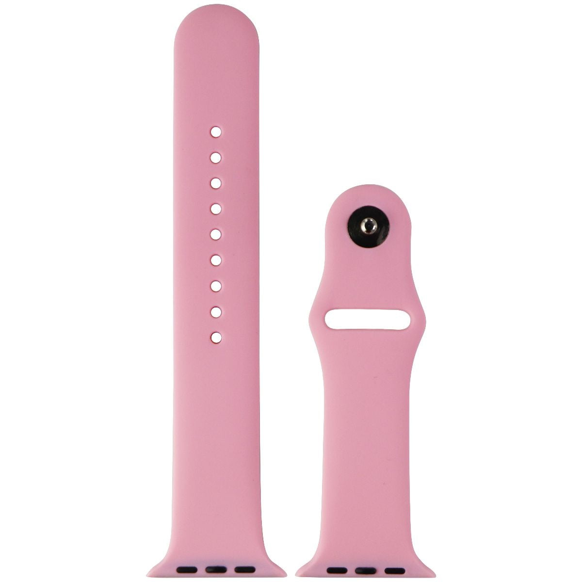 Silicone Watch Band for Apple Watch 42/44/45mm Cases - Pink - Large Smart Watch Accessories - Watch Bands Unbranded - Simple Cell Bulk Wholesale Pricing - USA Seller