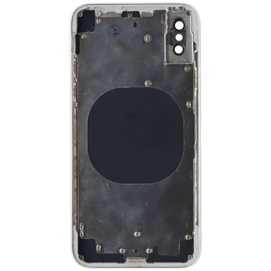 Repair Part - Back Glass with Frame + Cam Glass for iPhone X - Silver/White Cell Phone - Replacement Parts & Tools Unbranded - Simple Cell Bulk Wholesale Pricing - USA Seller