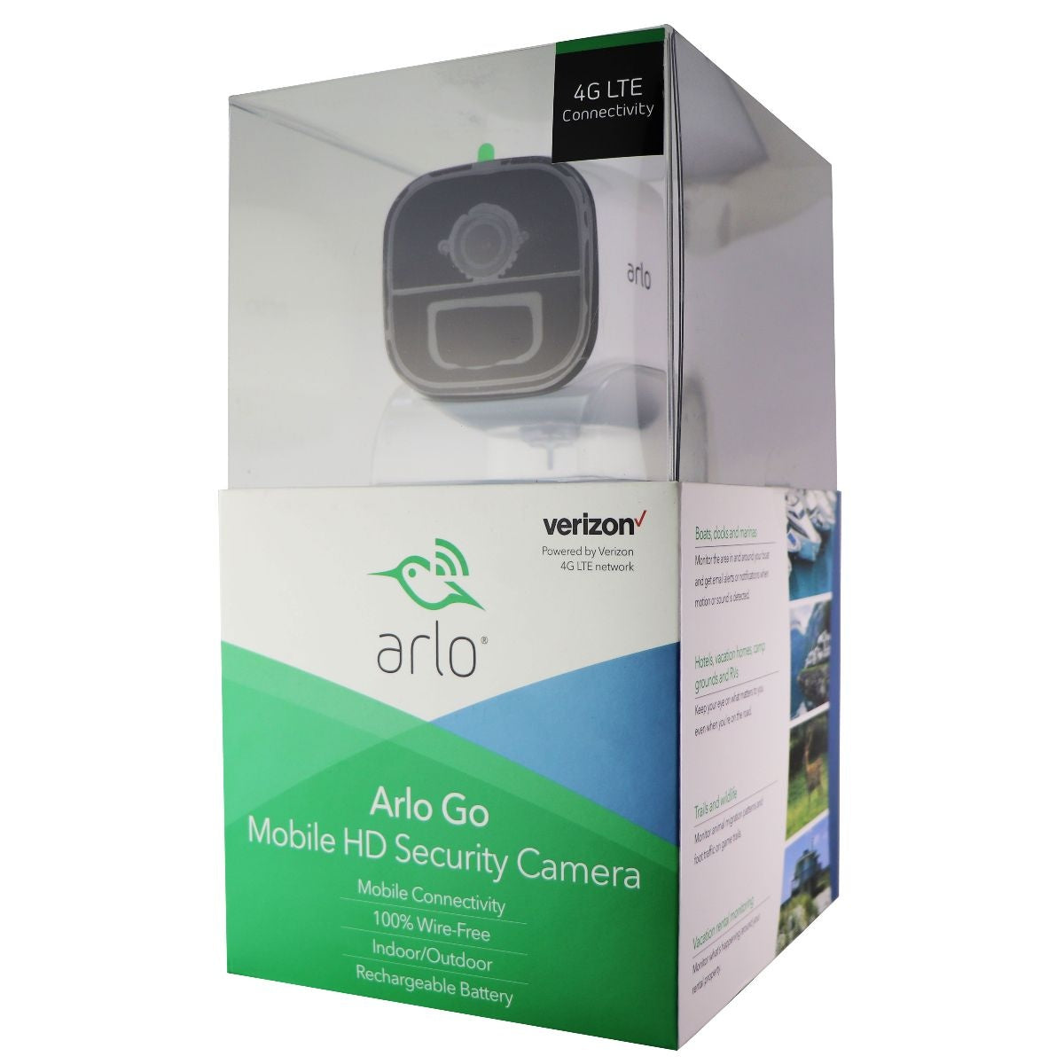Arlo Go Mobile HD Security Camera with Data Plan 4G LTE Connectivity - White Home Surveillance - Security Cameras Arlo - Simple Cell Bulk Wholesale Pricing - USA Seller