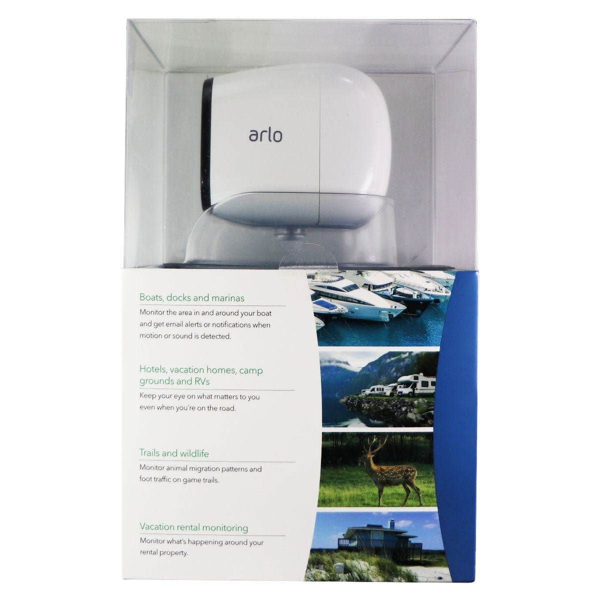 Arlo Go Mobile HD Security Camera with Data Plan 4G LTE Connectivity - White Home Surveillance - Security Cameras Arlo    - Simple Cell Bulk Wholesale Pricing - USA Seller