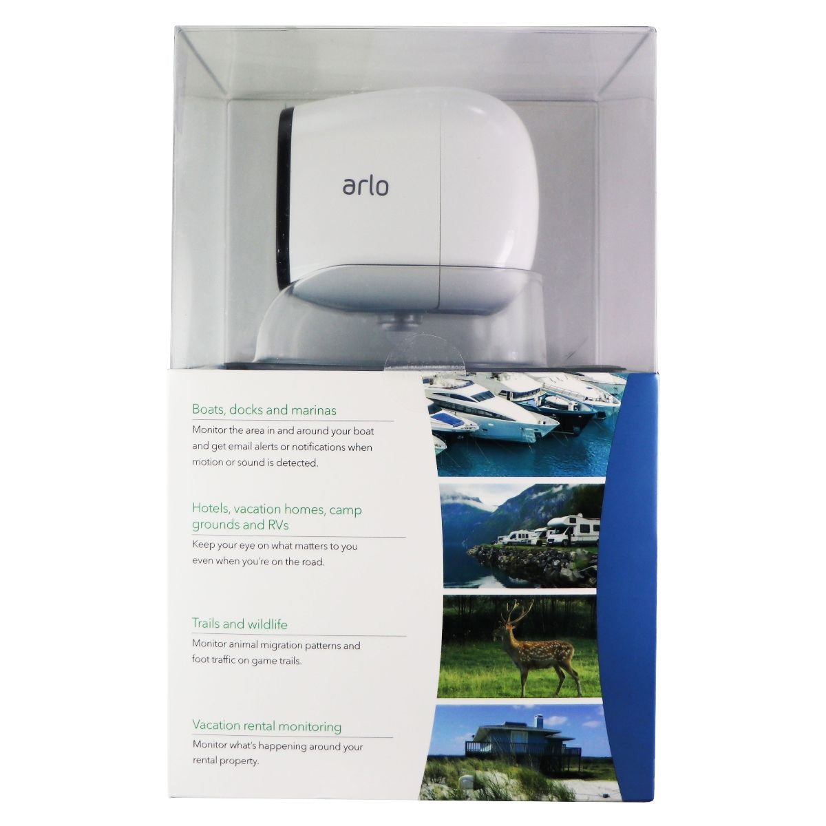 Arlo Go Mobile HD Security Camera with Data Plan 4G LTE Connectivity - White Home Surveillance - Security Cameras Arlo - Simple Cell Bulk Wholesale Pricing - USA Seller