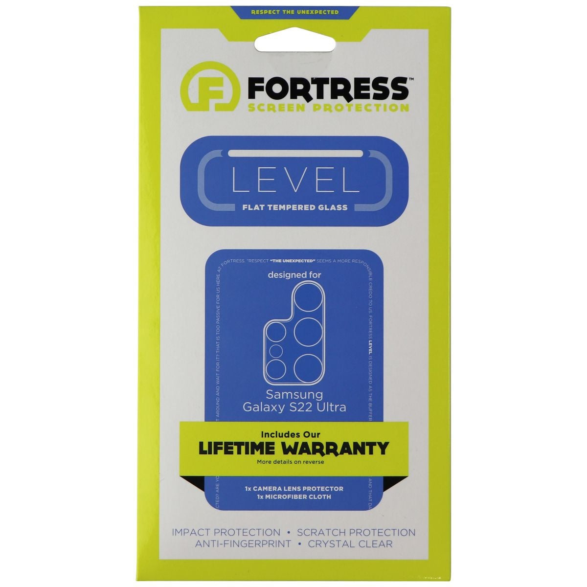 Fortress Tempered Glass Rear Camera Lens Protector for Samsung Galaxy S22 Ultra Cell Phone - Screen Protectors Fortress - Simple Cell Bulk Wholesale Pricing - USA Seller