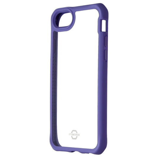 ITSKINS Hybrid Solid Series Hard Case for iPhone SE (2nd)/8/7/6s - Purple/Clear