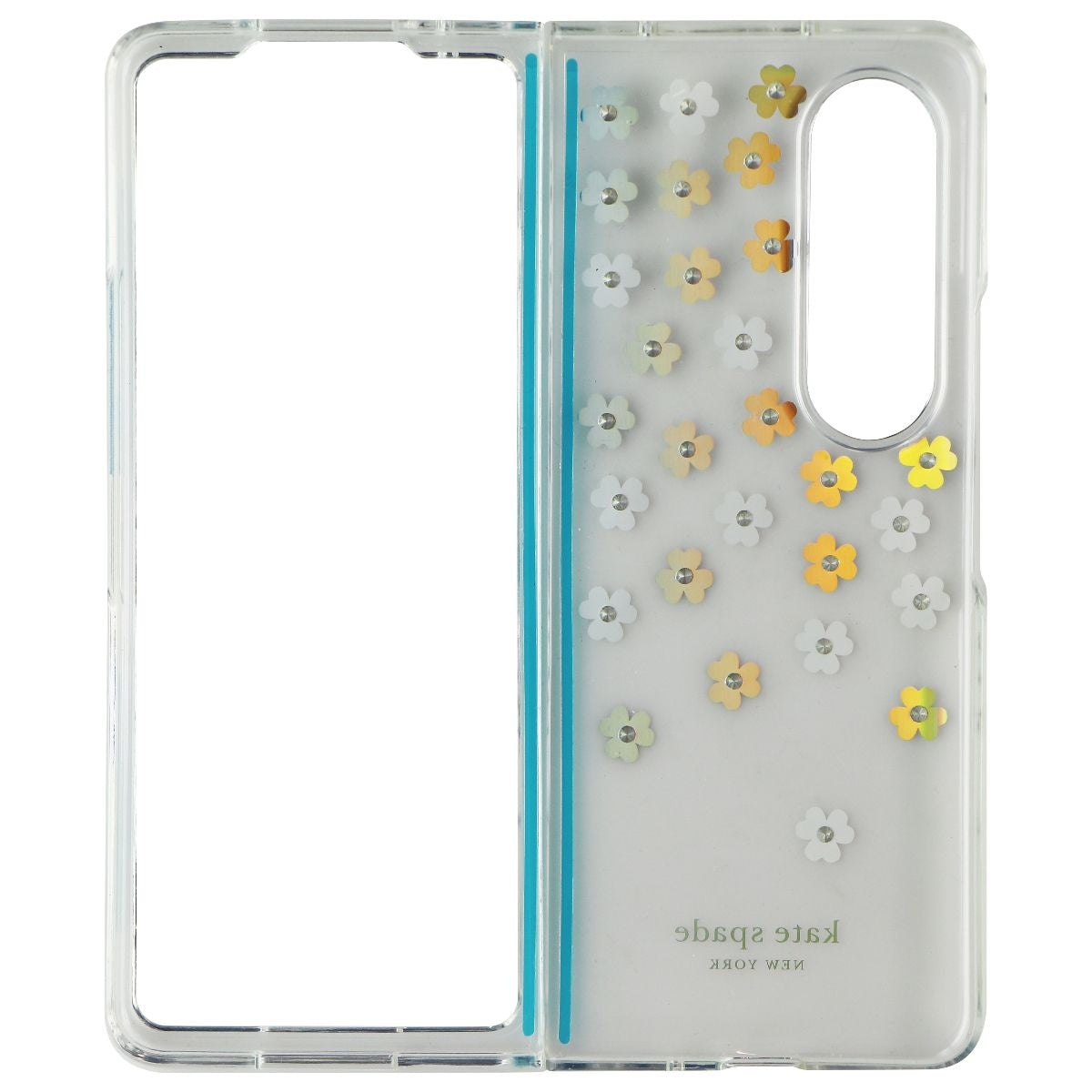 Kate Spade Protective Hardshell Case for Galaxy Z Fold4 - Scattered Flowers Cell Phone - Cases, Covers & Skins Kate Spade - Simple Cell Bulk Wholesale Pricing - USA Seller
