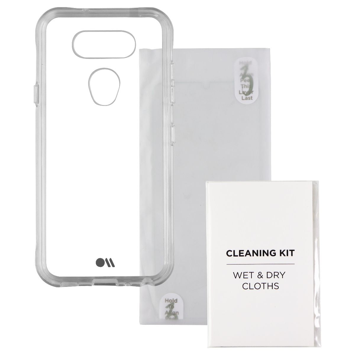 Case-Mate Protection Pack Tough Case & Glass Screen Protector for LG K31 - Clear Cell Phone - Cases, Covers & Skins Case-Mate - Simple Cell Bulk Wholesale Pricing - USA Seller
