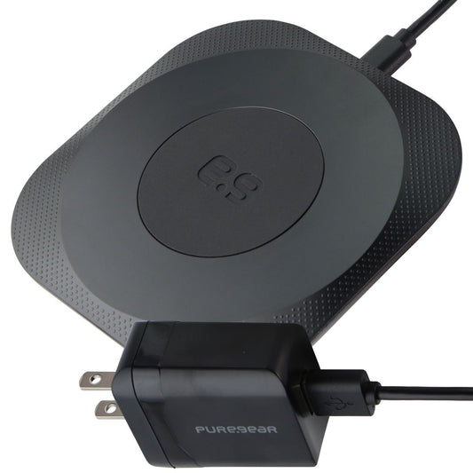 Pure Gear 15W Wireless Charging Pad for Qi Enabled Devices - Black Cell Phone - Chargers & Cradles PureGear    - Simple Cell Bulk Wholesale Pricing - USA Seller