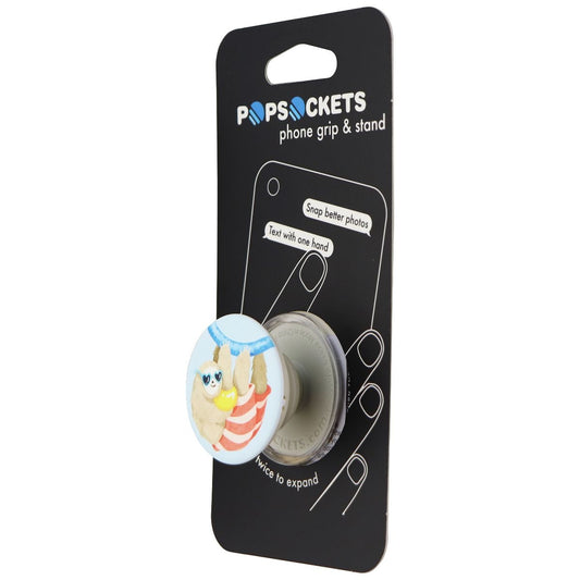PopSockets: Collapsible Grip & Stand for Phones and Tablets - Vacay Sloth Cell Phone - Mounts & Holders PopSockets - Simple Cell Bulk Wholesale Pricing - USA Seller