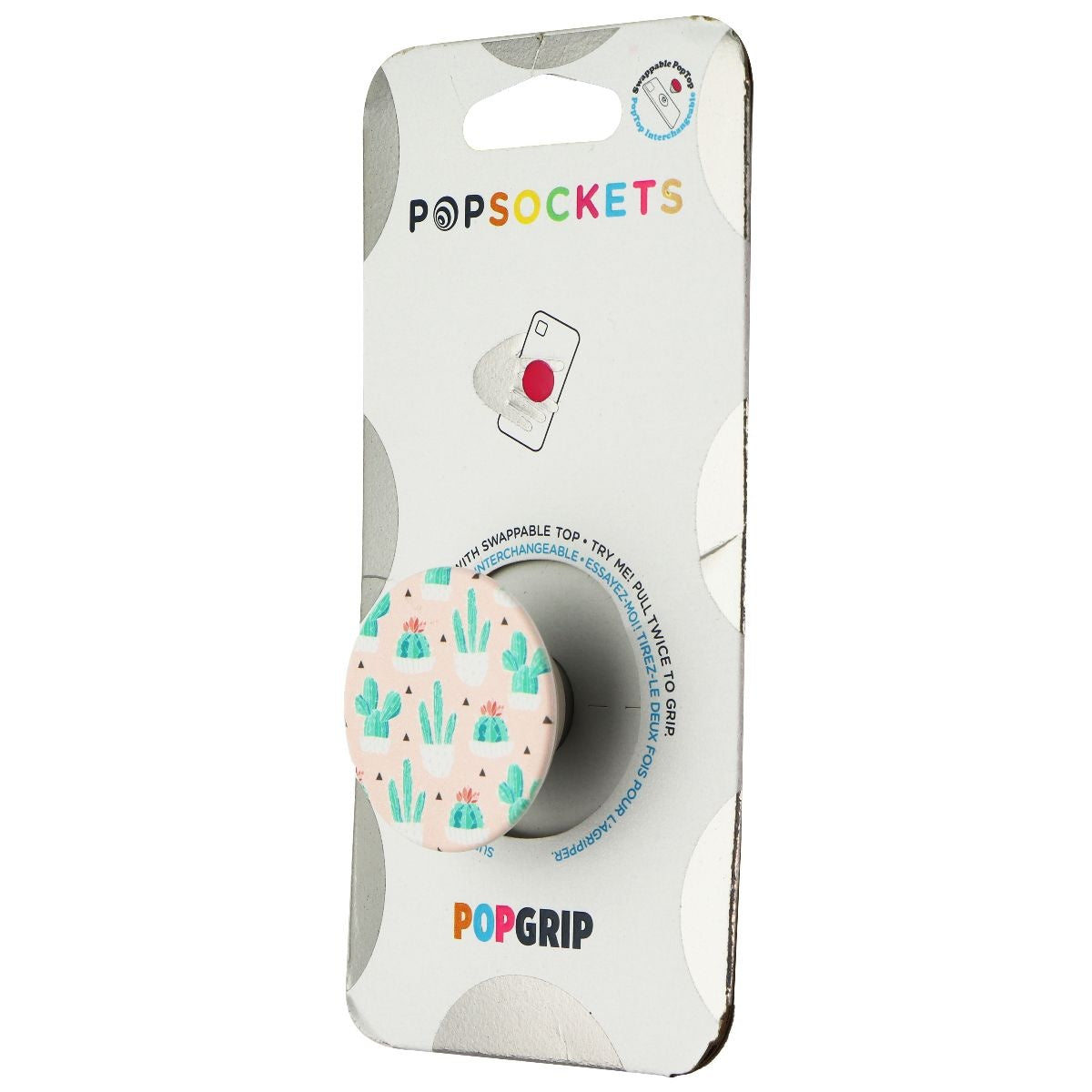 PopSockets: PopGrip Expanding Stand & Grip w/ Swappable Top - Cactus Pot Cell Phone - Mounts & Holders PopSockets    - Simple Cell Bulk Wholesale Pricing - USA Seller