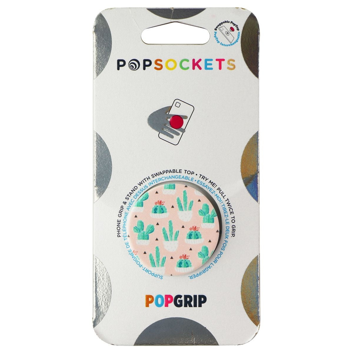 PopSockets: PopGrip Expanding Stand & Grip w/ Swappable Top - Cactus Pot Cell Phone - Mounts & Holders PopSockets    - Simple Cell Bulk Wholesale Pricing - USA Seller