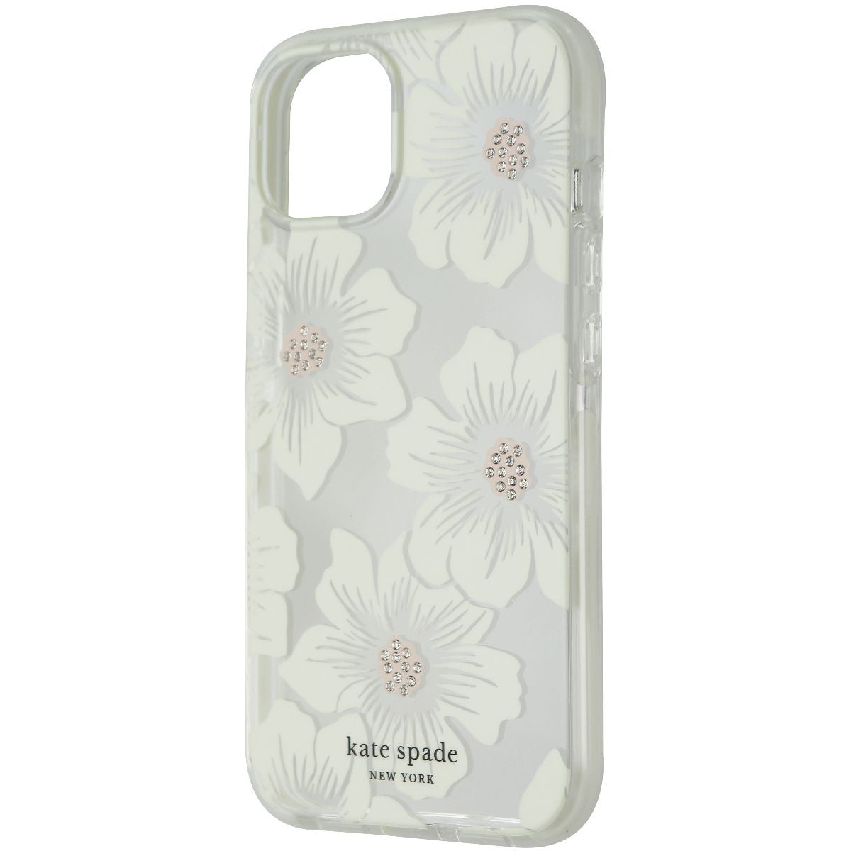 Kate Spade New York Series Case for iPhone 13 - Hollyhock Floral Clear Cell Phone - Cases, Covers & Skins Kate Spade - Simple Cell Bulk Wholesale Pricing - USA Seller