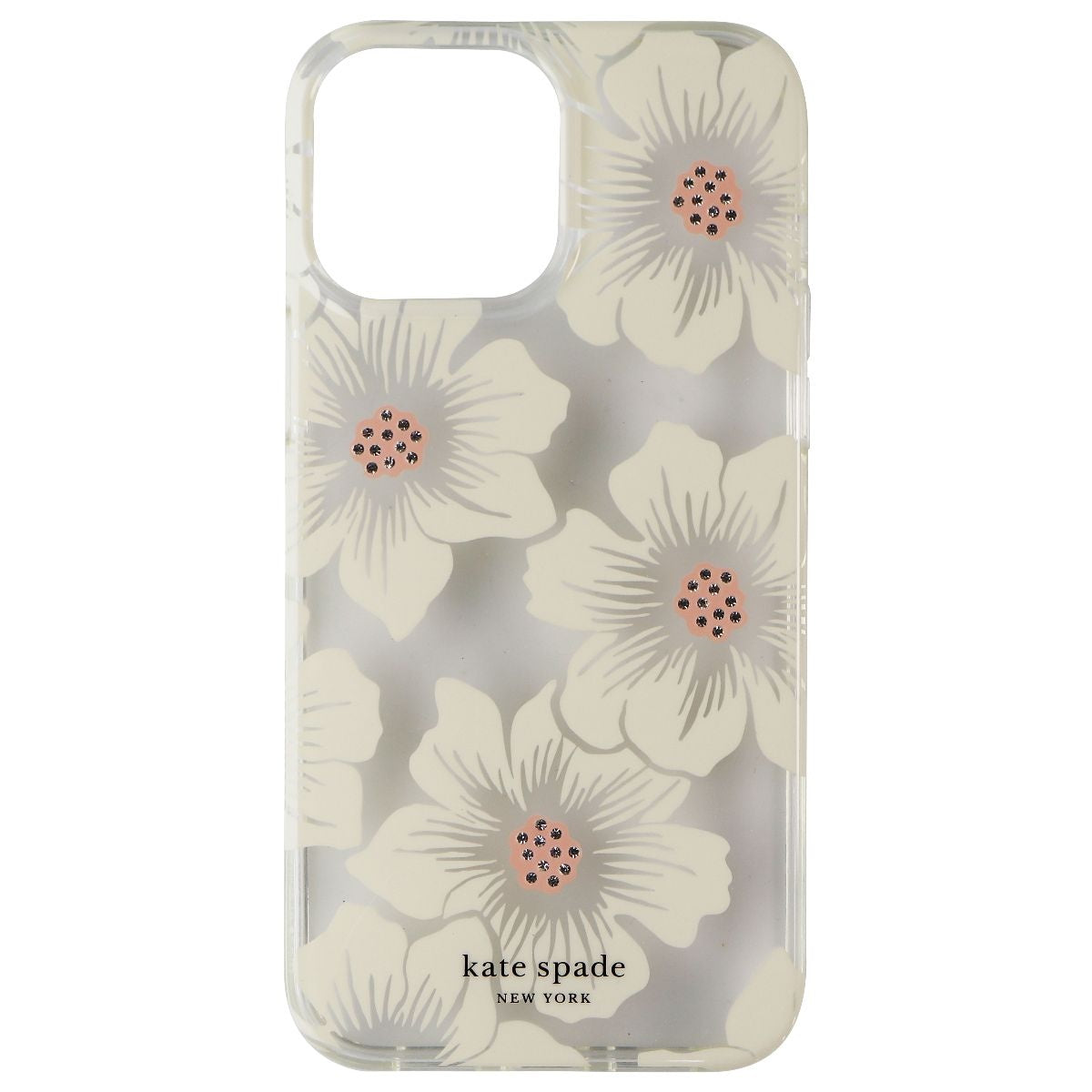 Kate Spade Protective Hardshell Case for iPhone 13 Pro Max - Hollyhock / Clear Cell Phone - Cases, Covers & Skins Kate Spade New York    - Simple Cell Bulk Wholesale Pricing - USA Seller