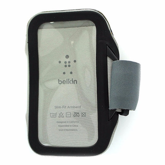 Belkin Slim-Fit Armband for Samsung Galaxy S4 Black and Gray Cell Phone - Armbands Belkin    - Simple Cell Bulk Wholesale Pricing - USA Seller