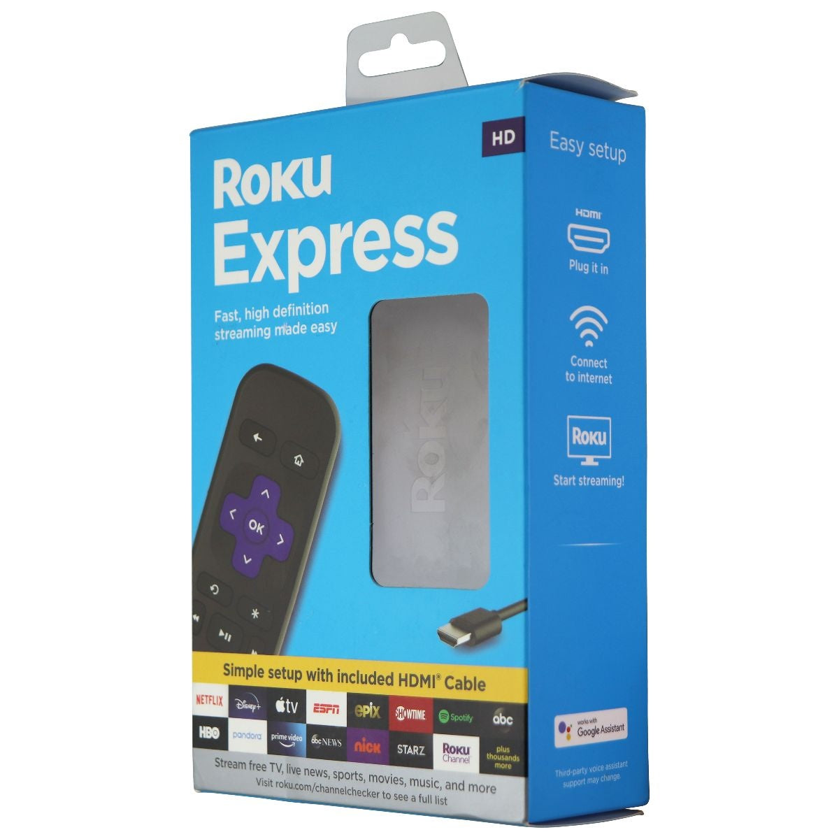 Roku Express HD Streaming Media Player with HDMI Cable and Simple Remote TV, Video & Audio Accessories - Other TV, Video & Audio Accs Roku - Simple Cell Bulk Wholesale Pricing - USA Seller
