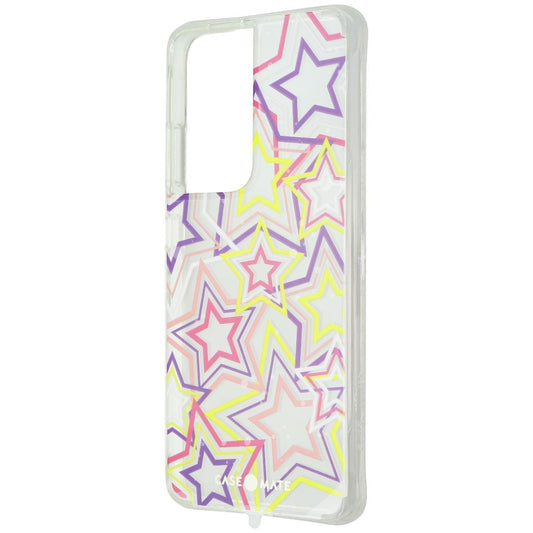 Case-Mate Prints Hardshell Case for Samsung Galaxy S21 Ultra 5G - Neon Stars Cell Phone - Cases, Covers & Skins Case-Mate    - Simple Cell Bulk Wholesale Pricing - USA Seller