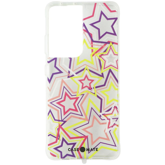 Case-Mate Prints Hardshell Case for Samsung Galaxy S21 Ultra 5G - Neon Stars Cell Phone - Cases, Covers & Skins Case-Mate    - Simple Cell Bulk Wholesale Pricing - USA Seller