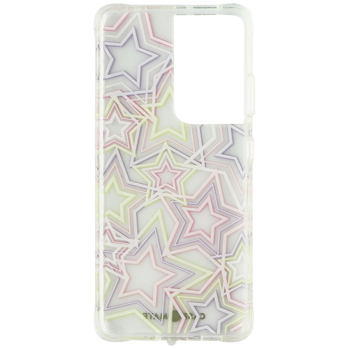Case-Mate Prints Hardshell Case for Samsung Galaxy S21 Ultra 5G - Neon Stars Cell Phone - Cases, Covers & Skins Case-Mate    - Simple Cell Bulk Wholesale Pricing - USA Seller